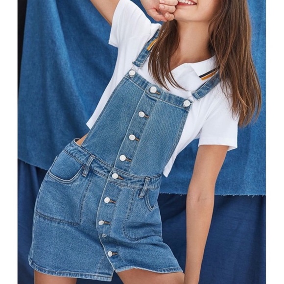 PacSun Dresses & Skirts - Overalls bib front denim dress